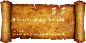 Büchelmayer Patrik névjegykártya